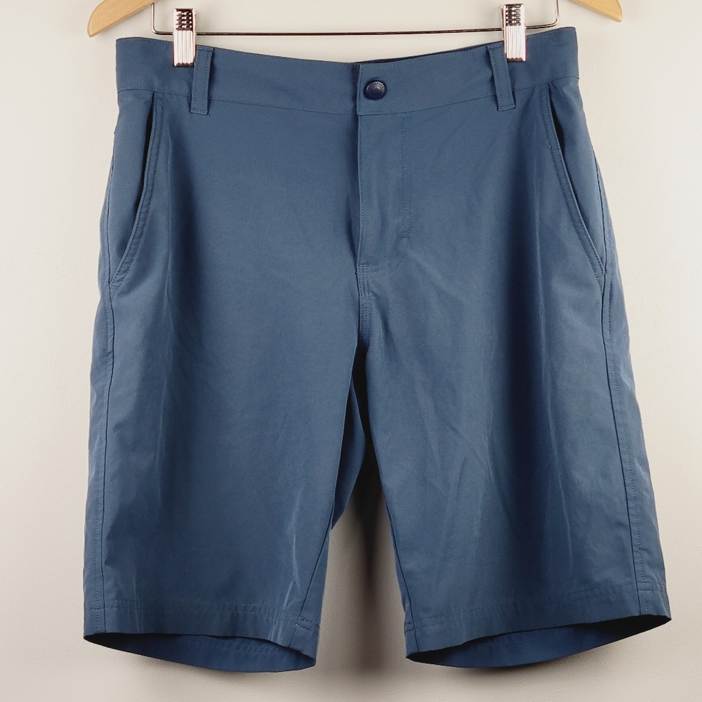 Columbia Mens Omni Wick Blue Shorts 30/40 Quick Dry Lightweight